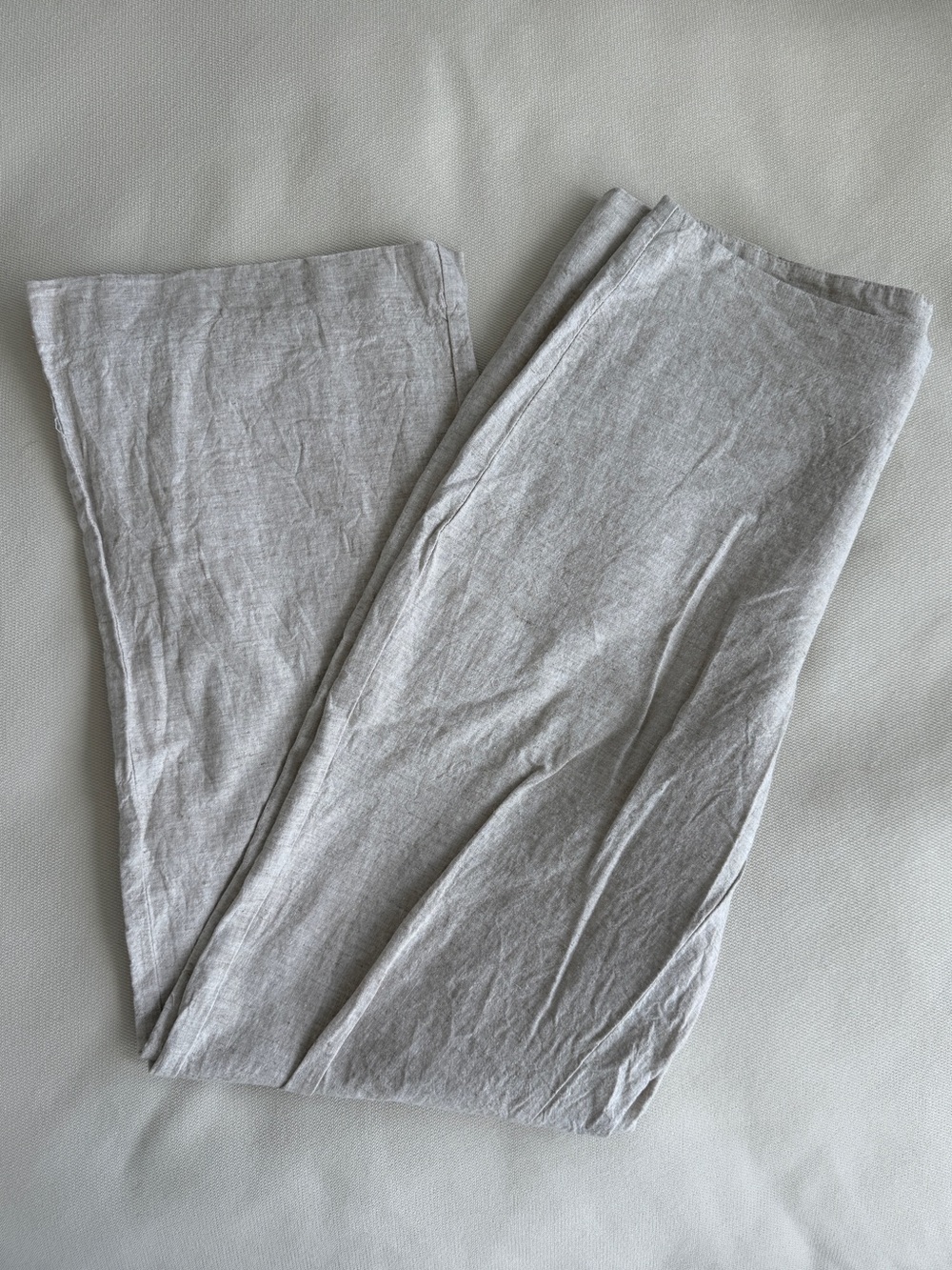 Gap Low Rise Linen-Blend Flare Pants - Size 6 - Flax Beige